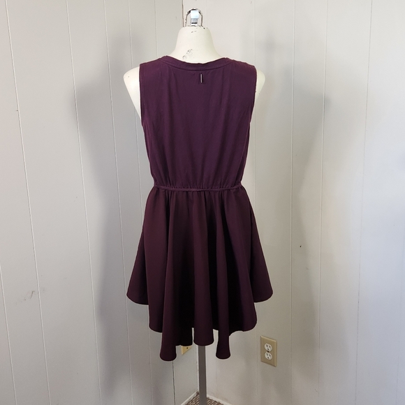 Element Purple Sleeveless A-Line Fit & Flare Summer Dress Sundress Cut-Out - Picture 4 of 8